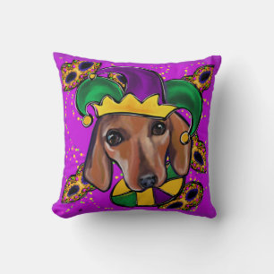 RED DACHSHUND CUSHION