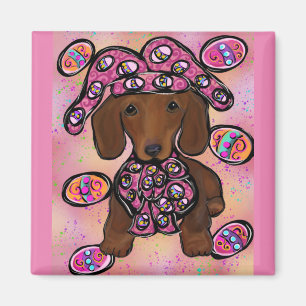 Red Dachshund Doxie Magnet