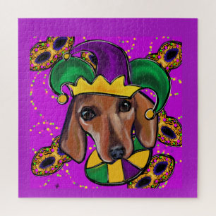 RED DACHSHUND       JIGSAW PUZZLE
