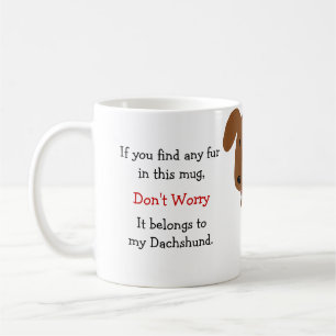 Red Dachshund Owner Humour Coffee Mug