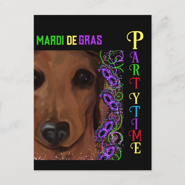 Red Dachshund       Postcard (Front)