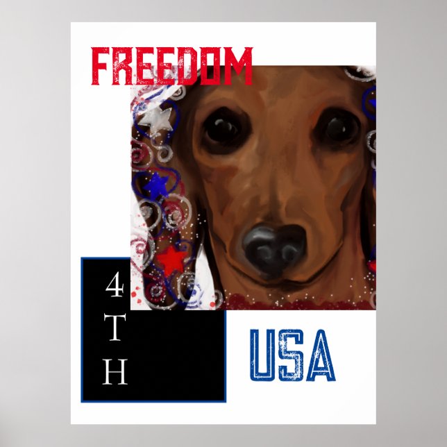 Red Dachshund      Poster (Front)