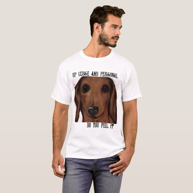 RED DACHSHUND          T-Shirt (Front Full)