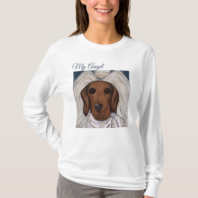 Red Dachshund T-Shirt (Front)