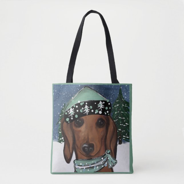 Red Dachshund         Tote Bag (Front)