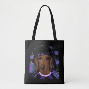 Red Dachshund         Tote Bag
