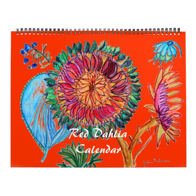 Red Dahlia Calendar (Cover)