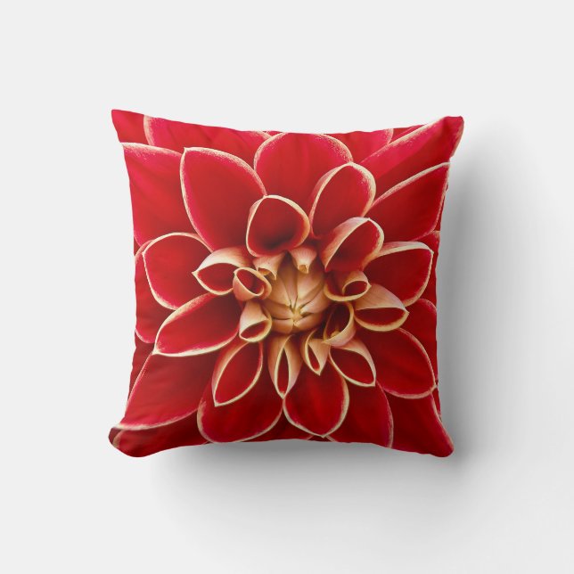 Red Dahlia Cushion (Front)
