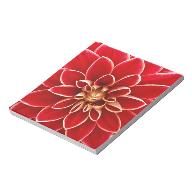 Red Dahlia Notepad (Rotated)