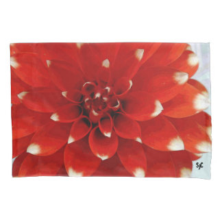 Red Dahlia Pillowcase