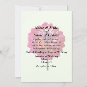 Red Dahlia Tinted With Yellow Wedding Products Invitation