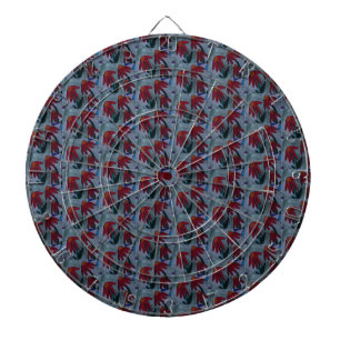 Red Daisies  Dartboard