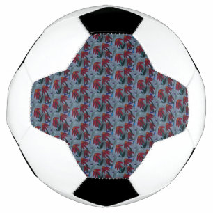 Red Daisies Soccer Ball