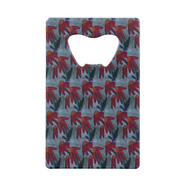 Red Daisy Bottle Opener (Front)