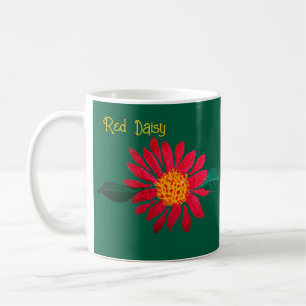 Red Daisy Coffee Mug
