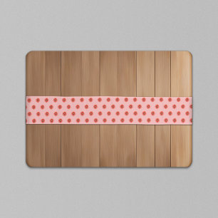 Red Daisy Flower Seamless Pattern on Table Runner
