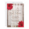 Red Daisy Rustic Barn Wood Bridal Shower