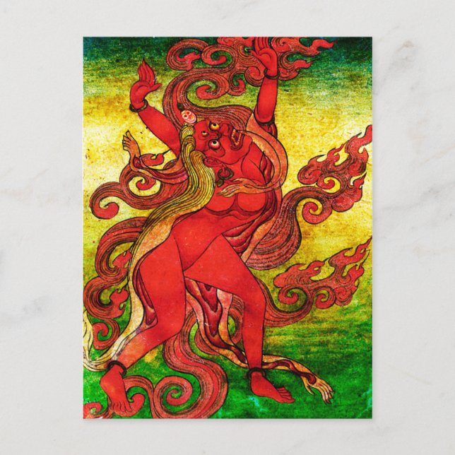 Red Dakini Postcard (Front)