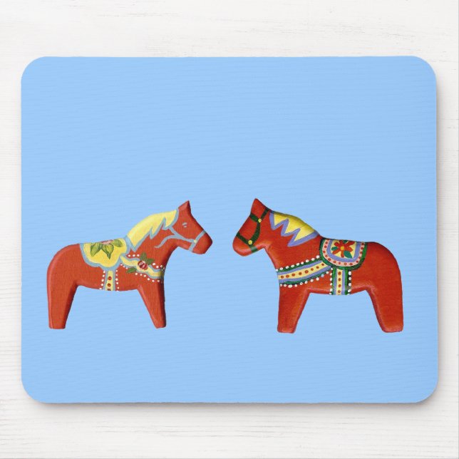 Red Dala Horse Mousepad (Front)