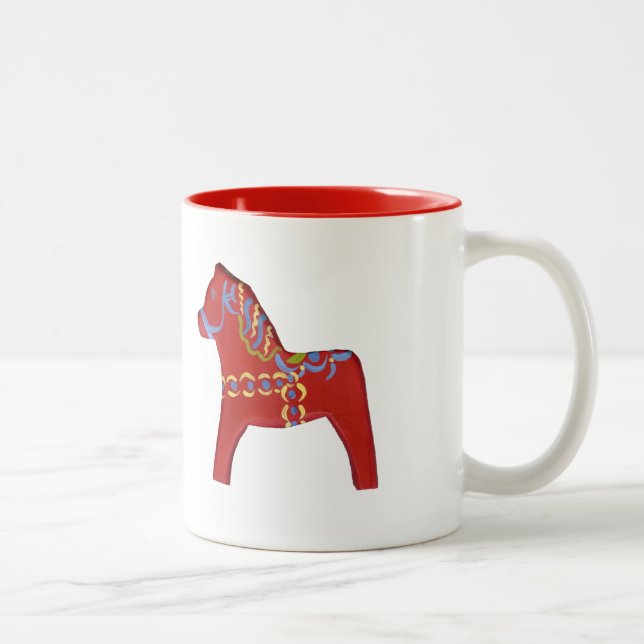 Red Dala Horse Mug (Right)