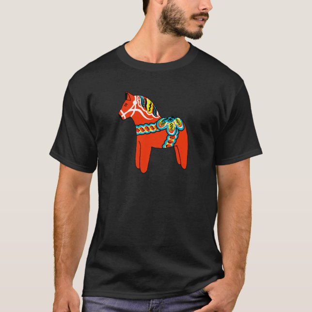 Red Dala Horse T-Shirt (Front)