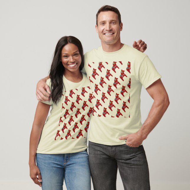 Red Dala Horse  T-Shirt (Unisex)