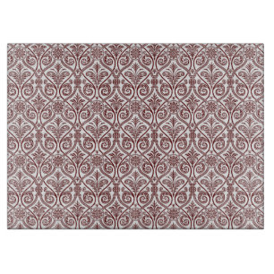 Red Damask Cutting Board