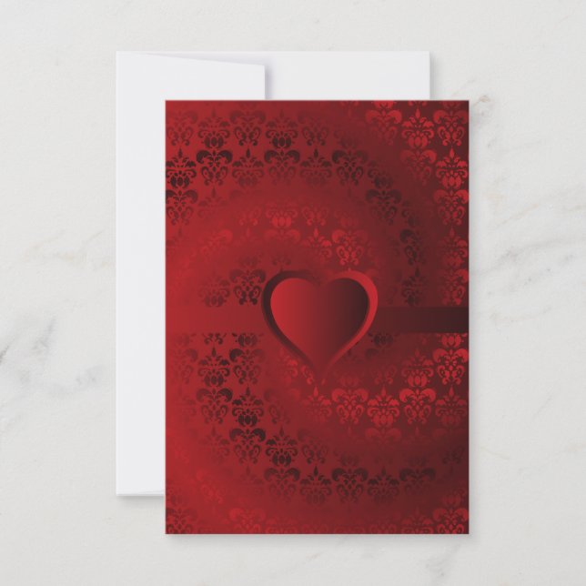 Red damask heart (Front)
