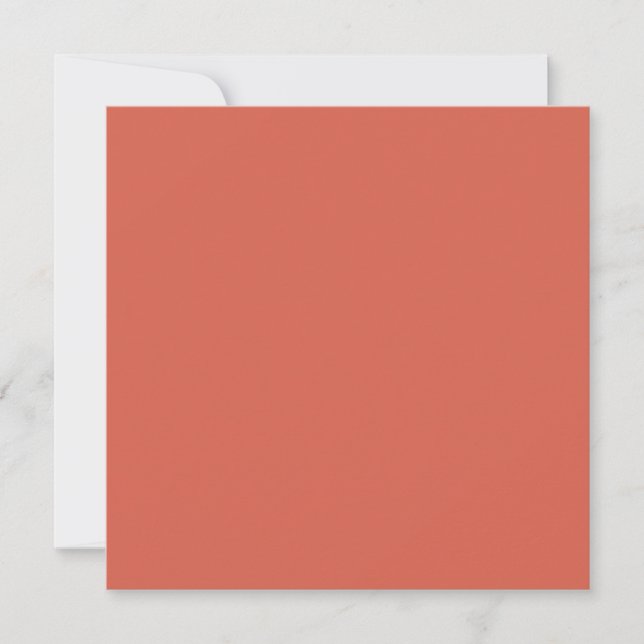 Red Damask Solid Colour Card (Front)