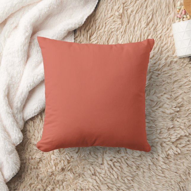 Red Damask Solid Colour  Cushion (Blanket)