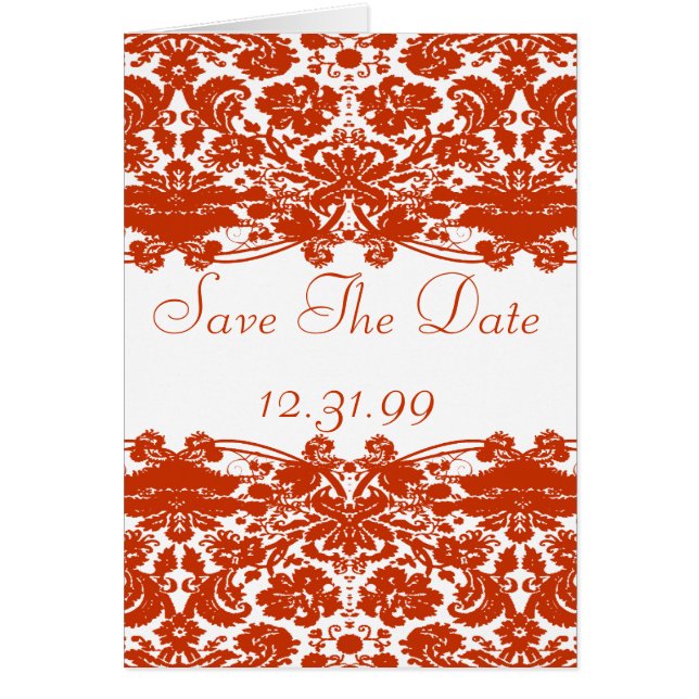 Red Damask Wedding (Front)