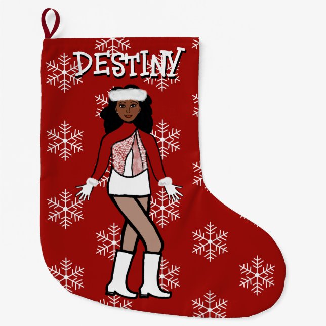Red Dancer Christmas Stocking (Front)