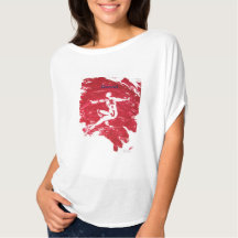Red Dancer Monoprint Shirt