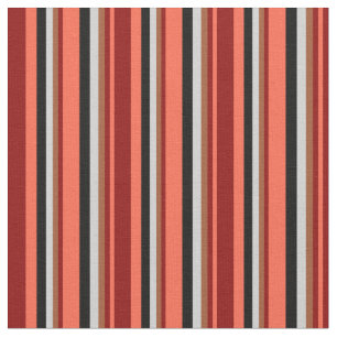 Red, Dark Red, Sienna, Light Grey & Black Coloured Fabric