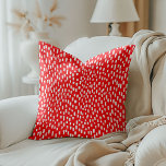 Red Dashingly Bright Cushion<br><div class="desc">Dashingly bright red throw pillow.</div>