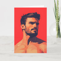Red Dawn Gay Greetings Card