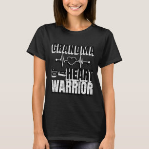 Red Day Grandma Of A Heart Warrior Saying T-Shirt