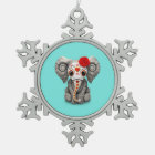 Red Day of the Dead Elephant