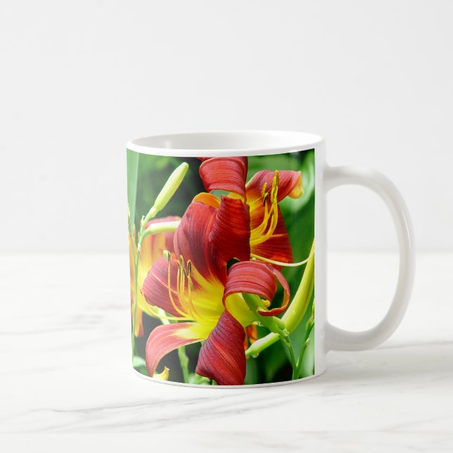 Red Daylilies Mug (Right)