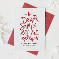 Red Dear Santa Let Me Explain Funny Christmas