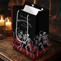 Red Death Dancing Skeletons Gothic Wedding
