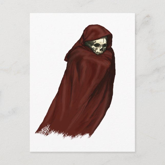 Red Death Ghost - Grim Reaper Postcard (Front)