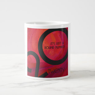 Red Decade Birthday Large Coffee Mug
