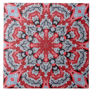 Red Decorative Ceramic Tile