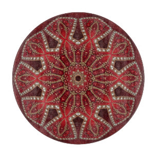Red Decorative Cutting Board