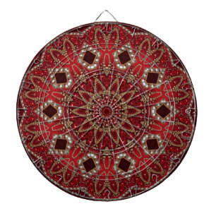 Red Decorative Dartboard