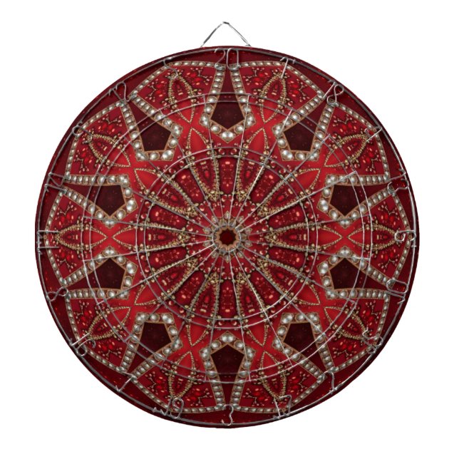 Red Decorative Dartboard (Front)
