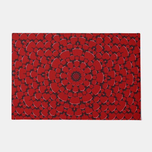 Red Decorative Doormat (Front)
