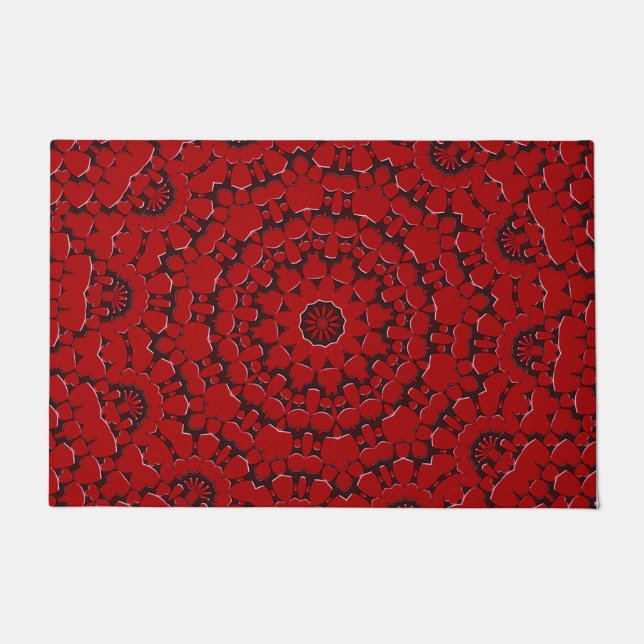 Red Decorative Doormat (Front)