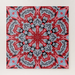 Red Decorative Jigsaw Puzzle